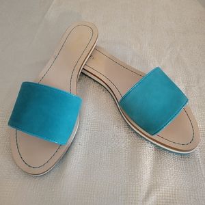 Nine West SundanceCEO Sandals, Aqua Blue, Size 10M